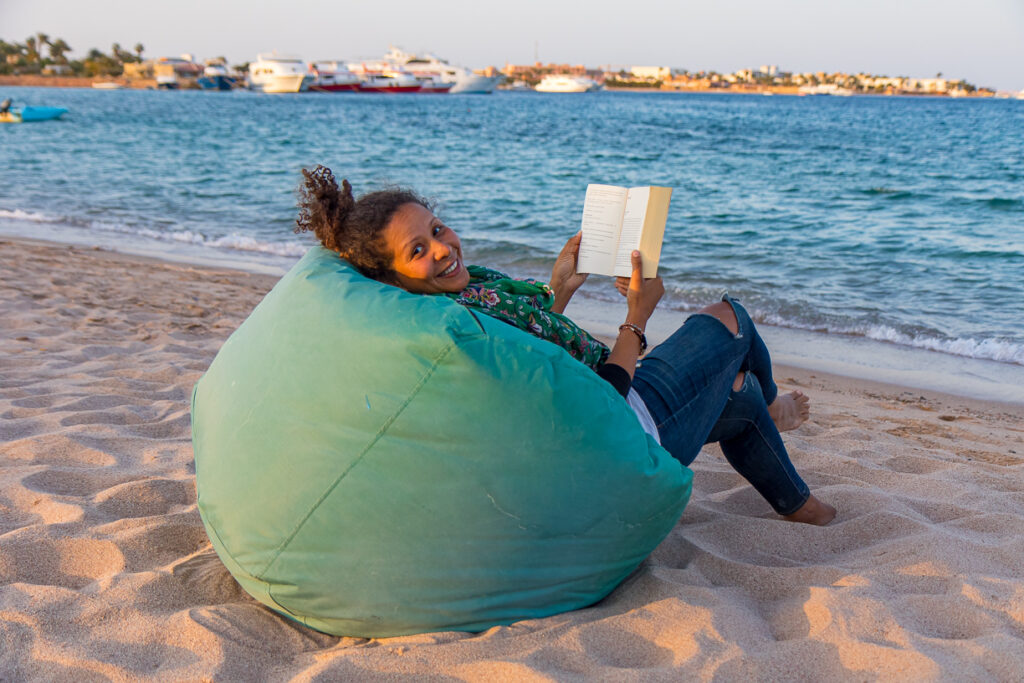 Lesen am Strand